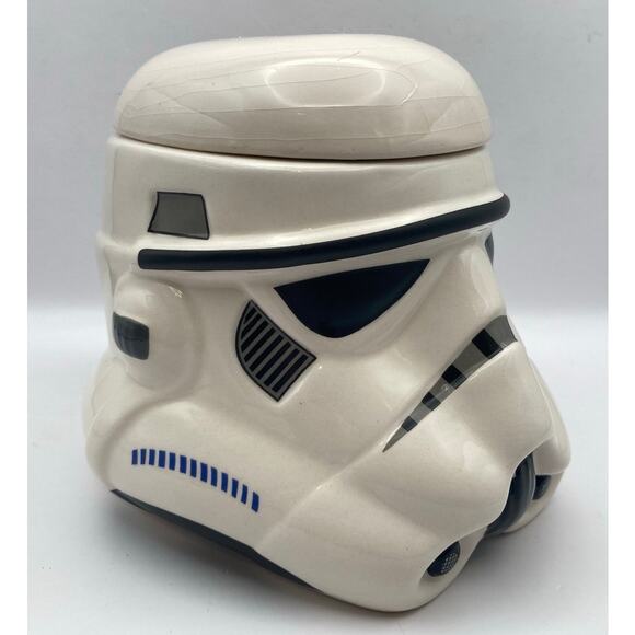 VTG 90's Star Wars Storm Trooper Mug Cup with Lid Coffee Tea - Picture 1 of 10